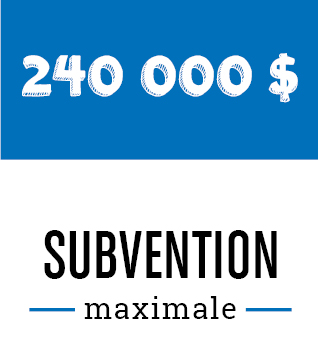 Les subventions du programme Redéveloppement des premiers quartiers peuvent monter jusqu'à un maximum de 240000$
